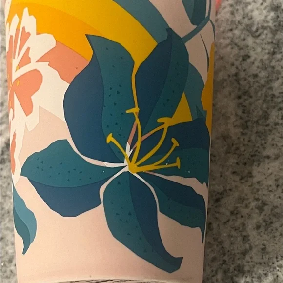 Starbucks Spring Easter Bunny Pink Rainbow Floral Ceramic Tumbler Mug 12 oz - Picture 12 of 12